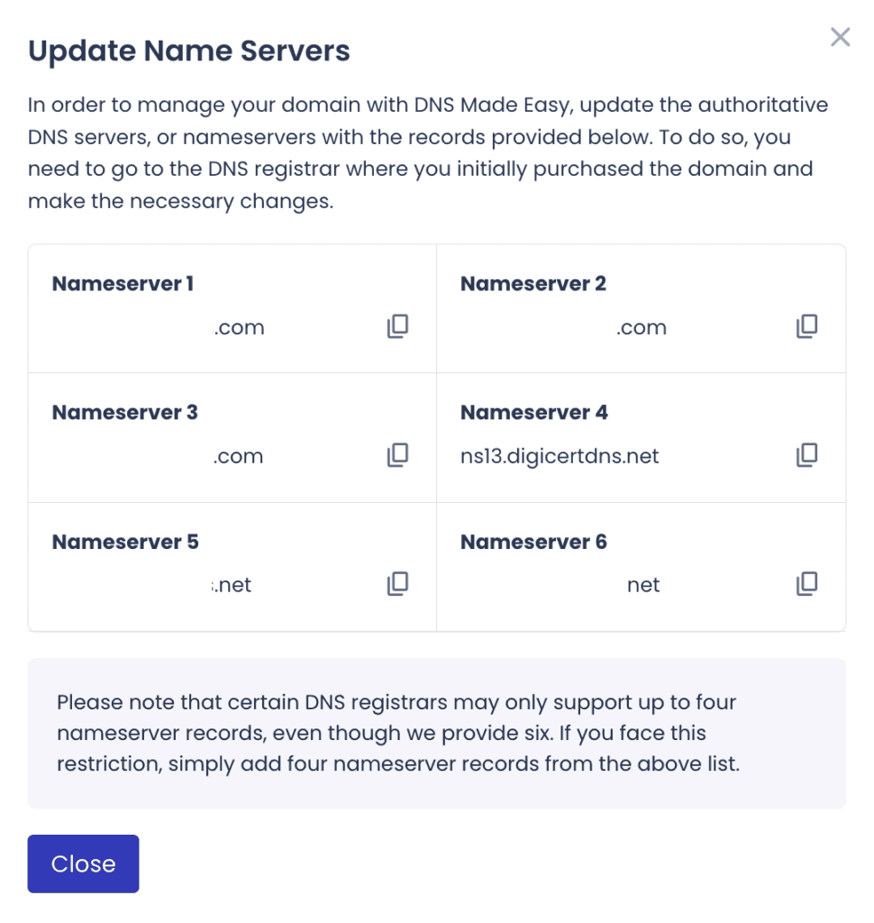 Name servers